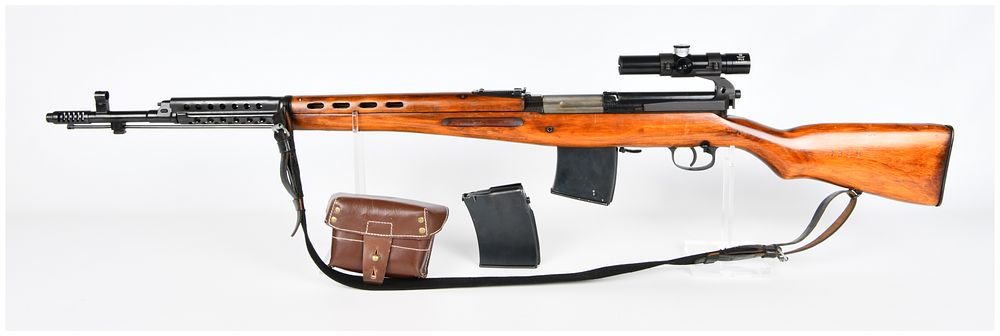 Lot 90: WWII Soviet Russian Tula Arsenal SVT-40 Semi-Automatic Sniper Rifle with Scope, Dated 1940