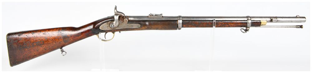 Lot 127: British Pattern 1861 Artillery Carbine, by Barnet London, dated 1861/1862