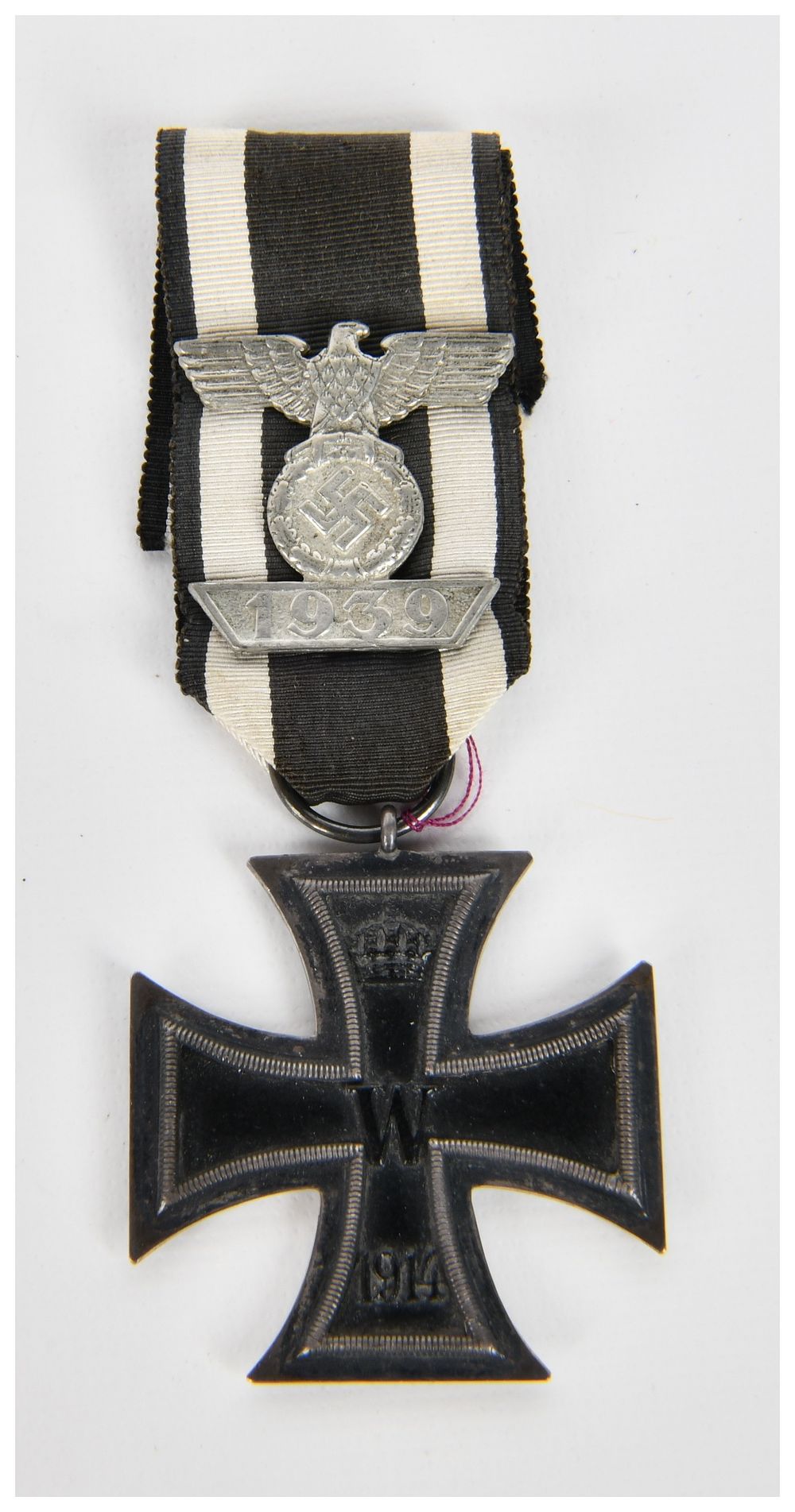Lot 136: A German 1914 Iron Cross 2nd Class with 1939 Clasp