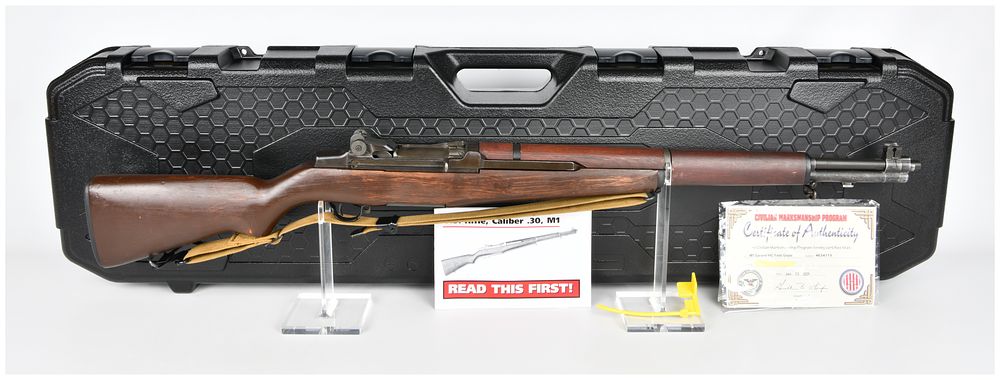 Lot 173: U.S. M1 Garand Rifle by International Harvester (IHC) with LMR Barrel and All Matching Parts, CMP Certified