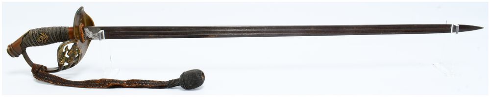 Lot 223: Imperial German Model 1889 Prussian Officer's Sword, W.K.C. Solingen & Erfurt Arsenal