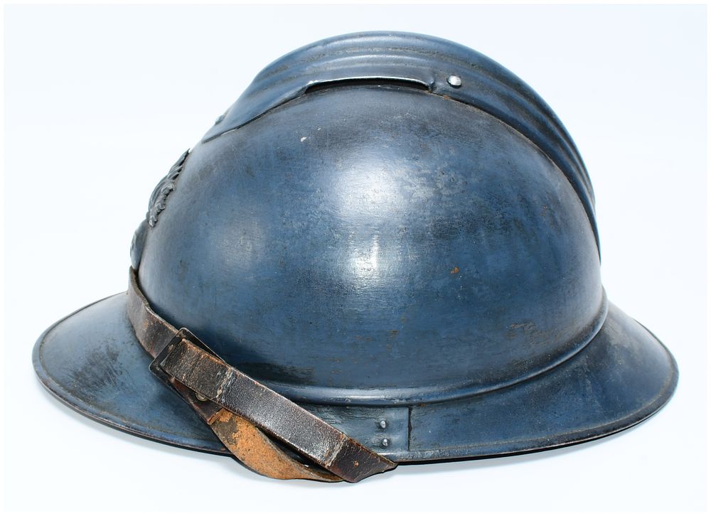 Lot 274: French M15 Adrian-Style Military Helmet with RF Insignia