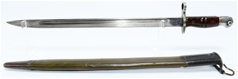 Lot 313: WW1 Remington P.1913/M1917 Bayonet with U.S. Scabbard