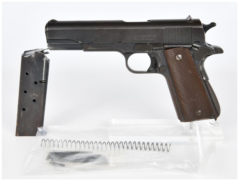 Lot 384: World War II Remington Rand M1911 A1 U.S. Army Semi-Automatic Pistol, No. 1018079