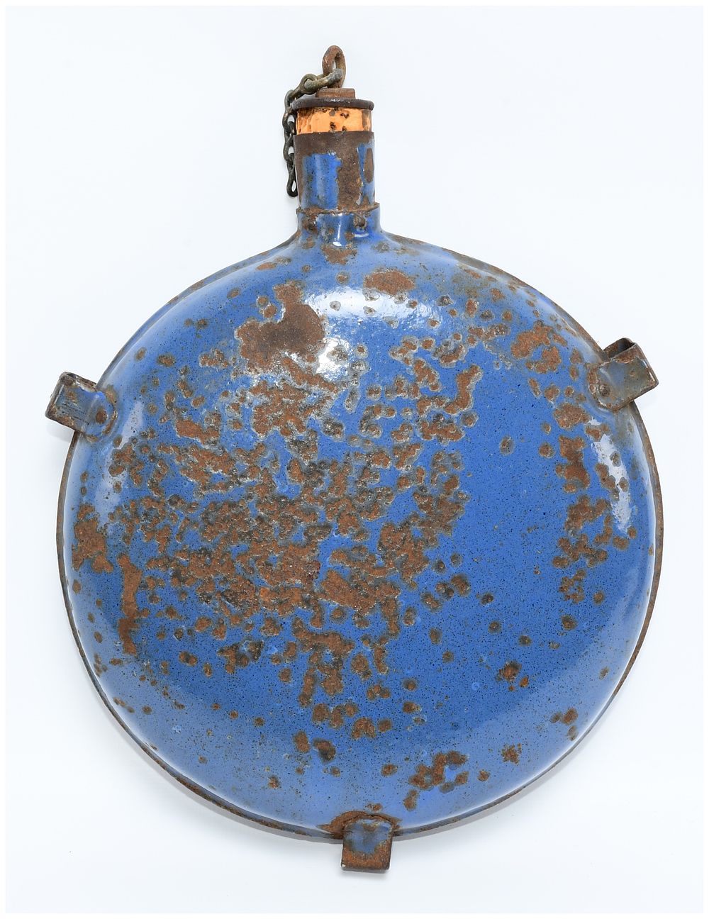 Lot 424: Boer War British Pattern Enamel Water Bottle