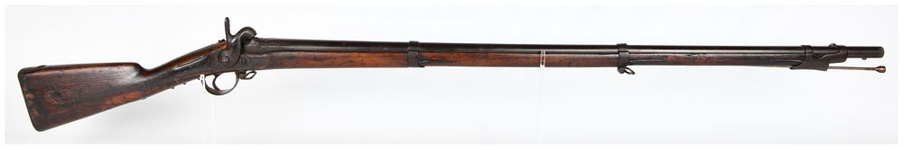 Lot 427: French Manufacture Royale de St. Etienne Percussion Military Musket, Dated 1840, Civil War Era
