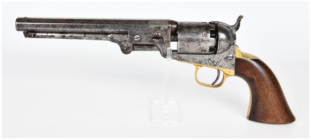 Lot 444: Antique Colt Model 1851 Navy Percussion Revolver, Serial No. 106423