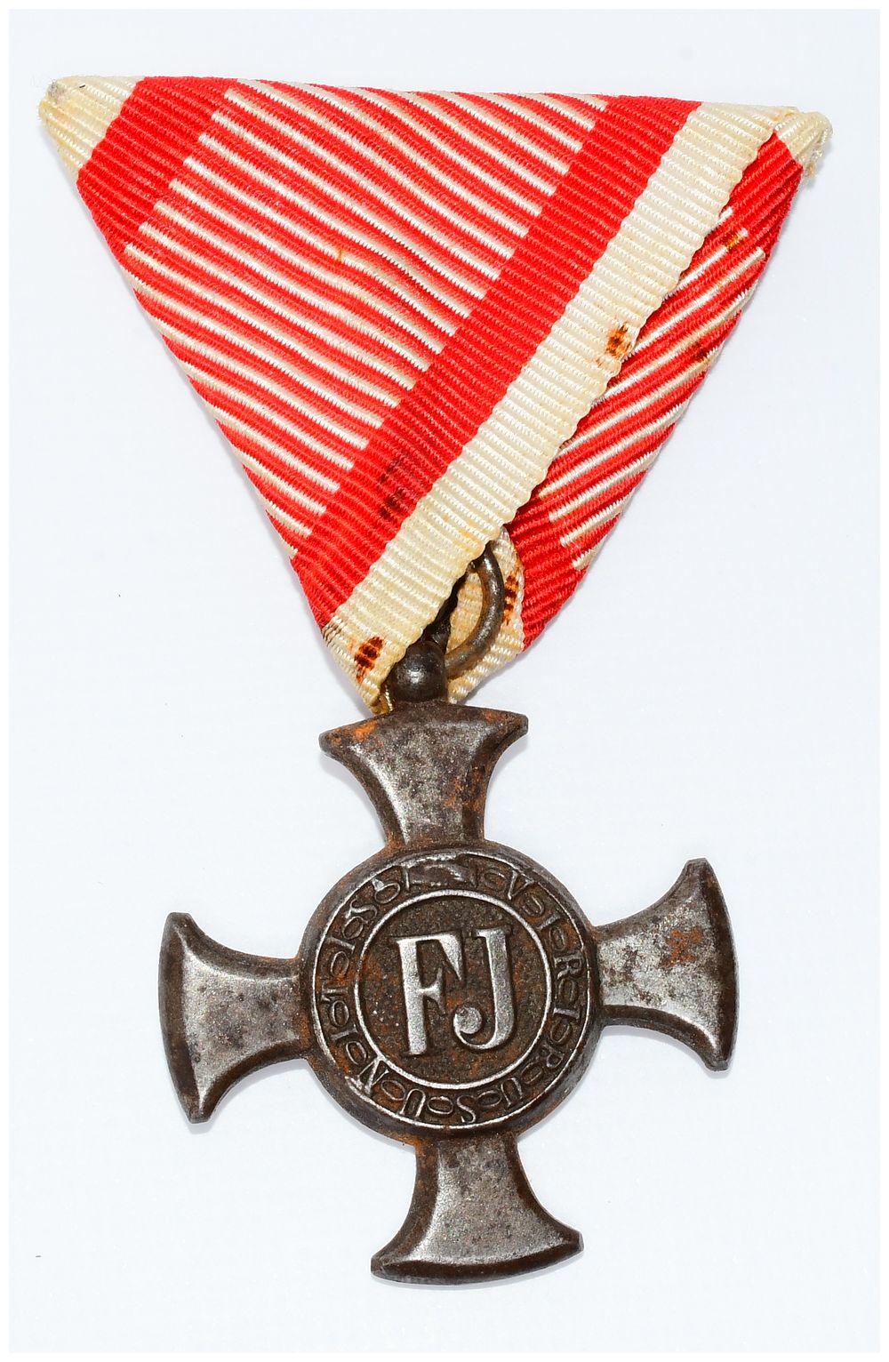 Lot 532: WW1 Austrian 1916 Iron Cross of Merit Medal