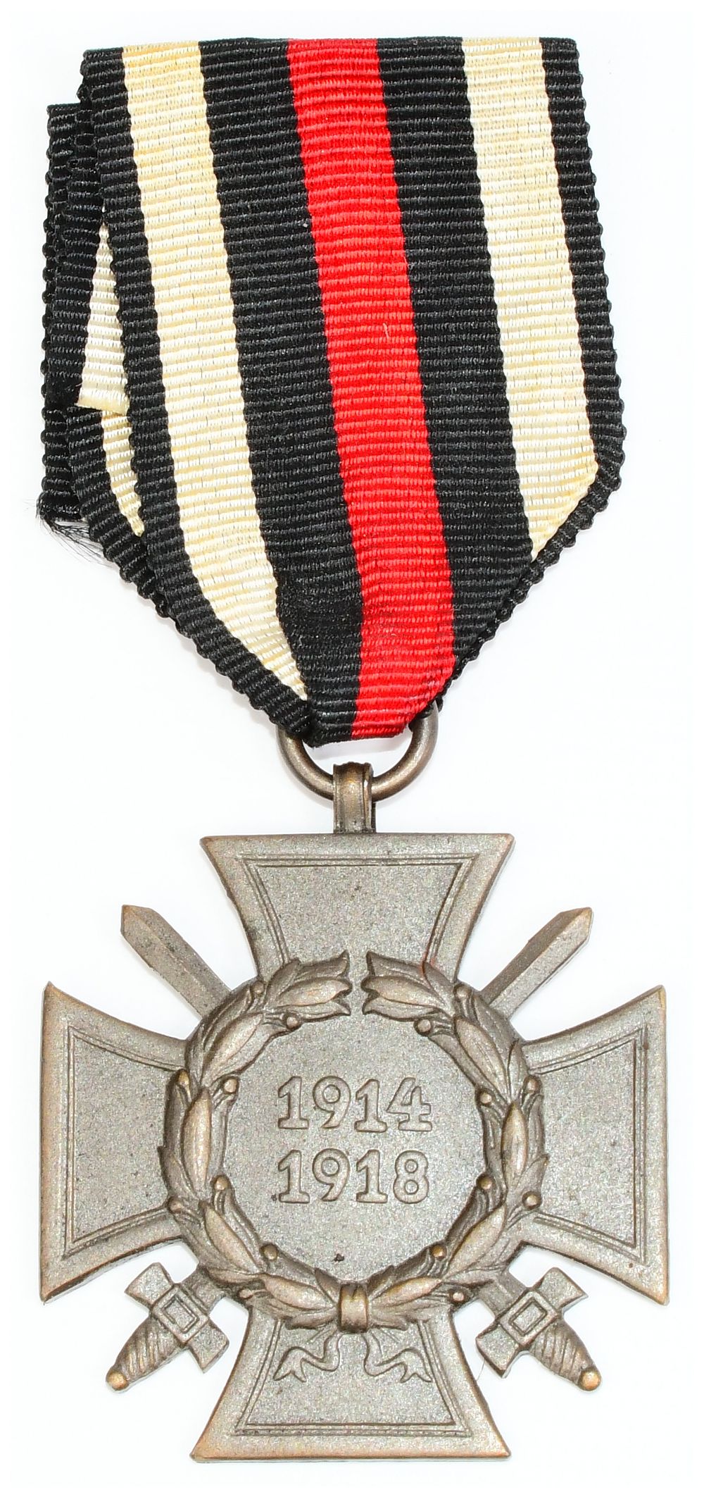 Lot 550: WWI German Honour Cross of the World War (Hindenburg Cross) with Swords, 1914-1918