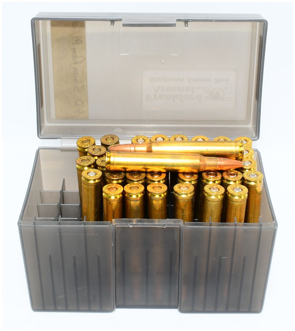 Lot 556: 40 Rounds 8MM REM MAG AMMUNITION, Federal Premium Hornady SST