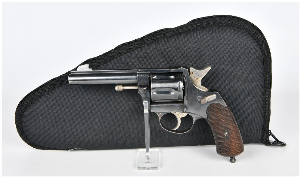 Lot 584: Vintage Spanish 8mm Blued Steel Revolver, Serial No. 2003