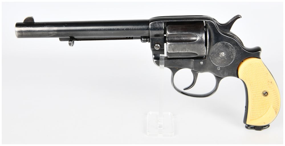 Lot 1054: Colt Model 1878 Double Action Frontier Revolver, .44-40 Caliber, with Ivory Grips