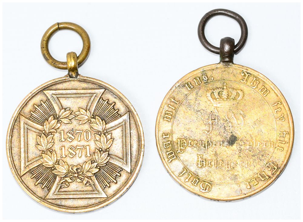 Lot 1081: Imperial German Franco-Prussian War Commemorative Medal 1870-1871