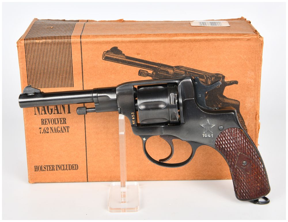 Lot 1112: Russian Nagant M1895 Revolver, 7.62 Nagant, Tula Arsenal, 1941