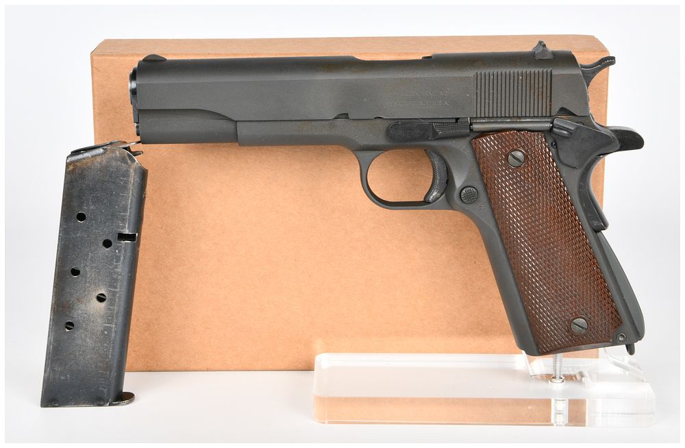 Lot 1168: Remington Rand M1911A1 U.S. Army Semi-Automatic Pistol