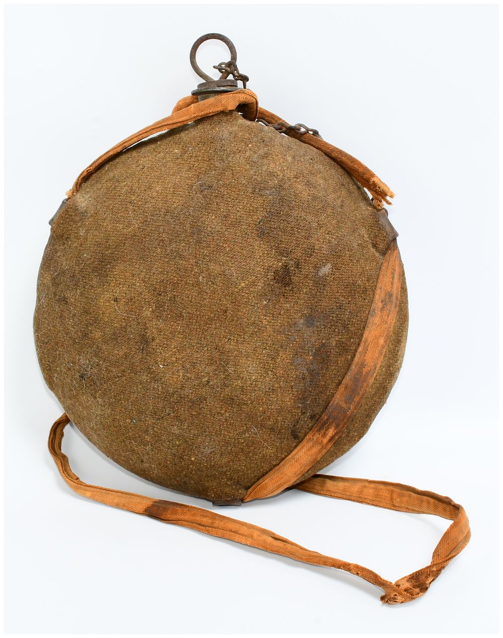 Lot 1183: U.S. Civil War Model 1858 Smooth Side Canteen with Cover and Strap