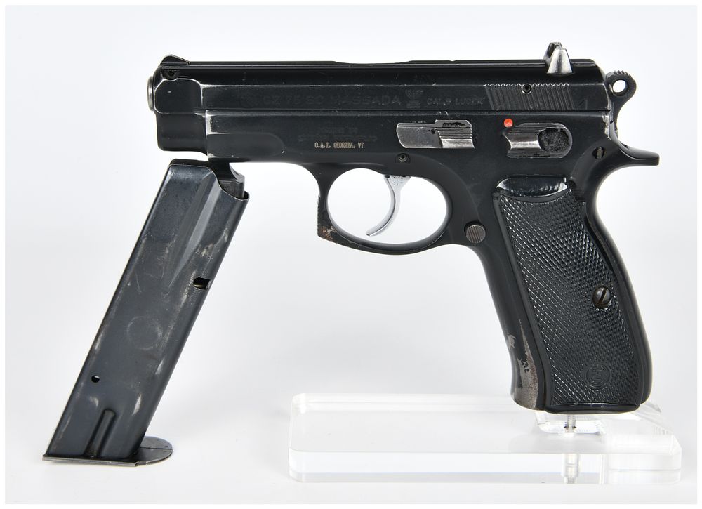 Lot 1216: CZ 75 SC Massada 9mm Luger Semi-Automatic Pistol, Circa 1993