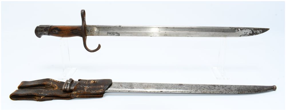 Lot 1237: WWII Japanese Type 30 Arisaka Bayonet with Scabbard