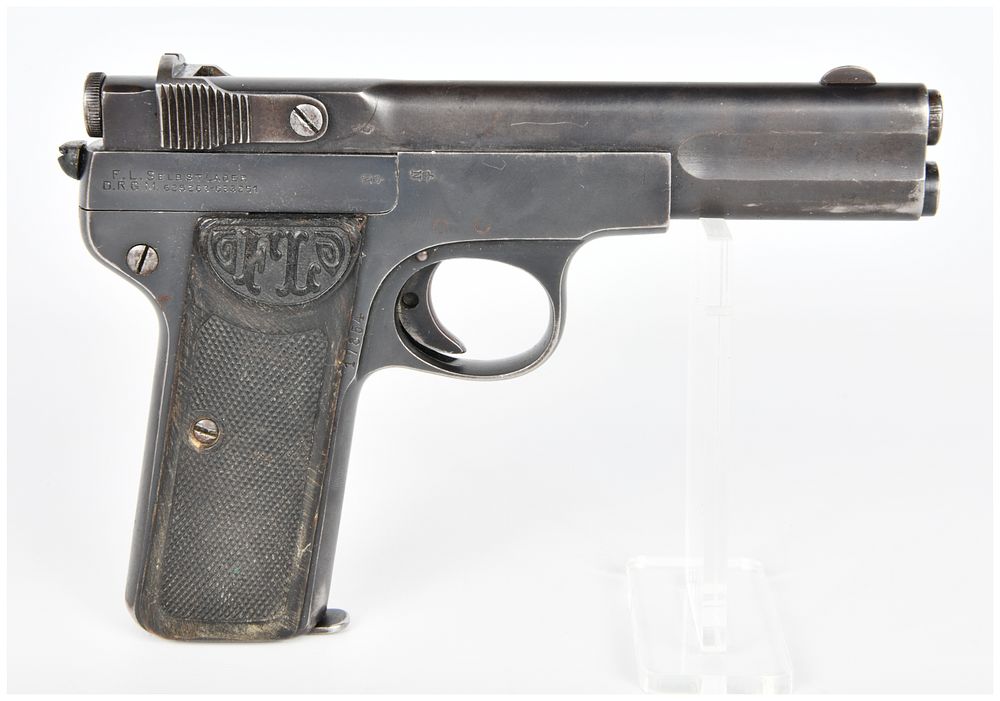 Lot 1269: German Langenhan F.L. Selbstlader 7.65mm (.32 ACP) Semi-Automatic Pistol, circa 1914-1917