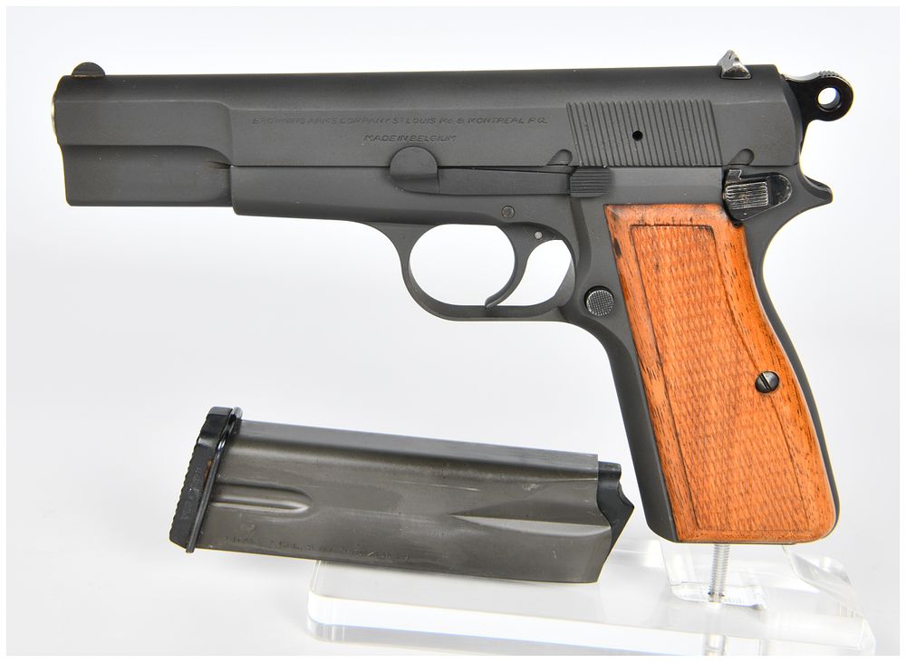 Lot 1322: Belgian Browning T-Series Hi-Power Semi-Automatic Pistol, Serial No. T169456