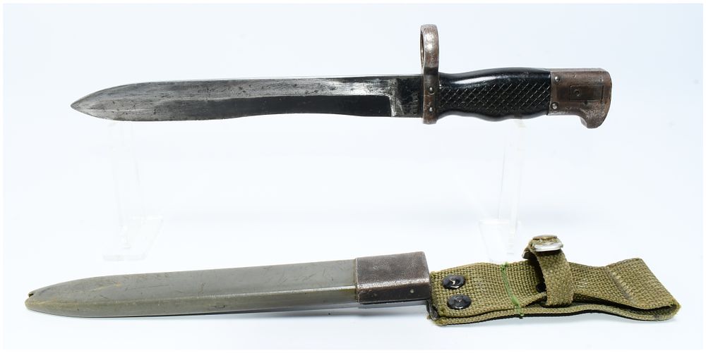 Lot 1327: Spanish Model 1969 CETME Bayonet with Scabbard