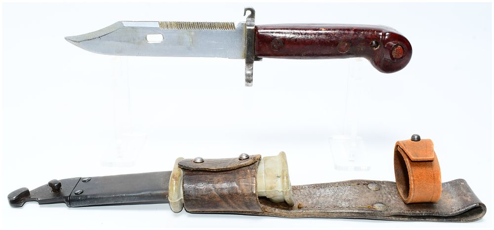Lot 1387: Romanian AKM Bayonet with Scabbard
