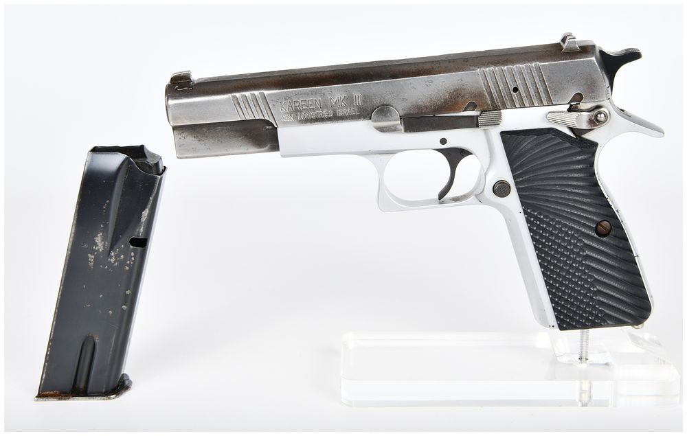Lot 1408: Kareen MK III KSN Industries Israeli 9mm Semi-Automatic Pistol