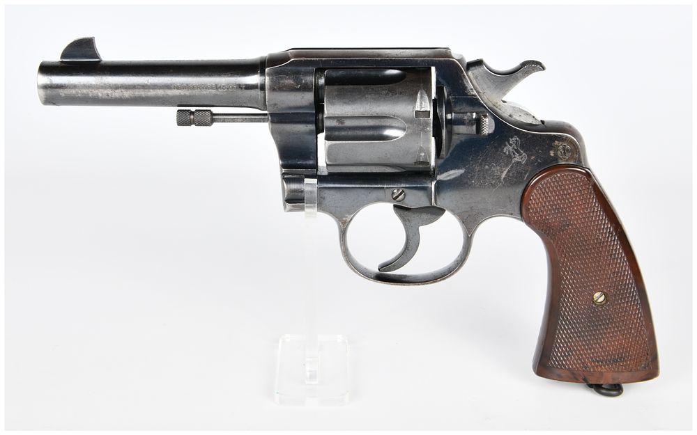 Lot 1472: Colt New Service Double-Action Revolver, .45 Colt, Serial No. 7191