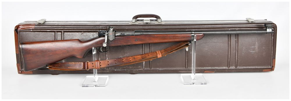 Lot 1504: U.S. Springfield Armory M1922MI .22 Caliber Bolt-Action Training Rifle with Case and Sling