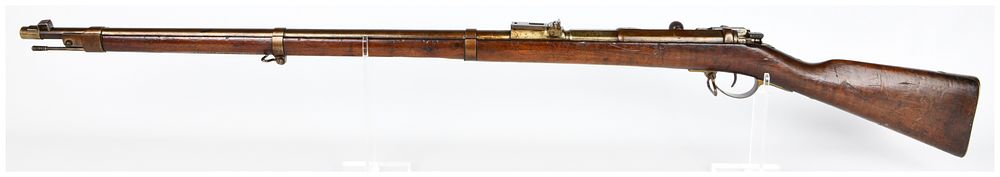 Lot 1521: Austrian Steyr Mauser Model 1871 Bolt Action Military Rifle, Dated 1874