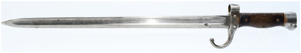 Lot 1537: A Vintage Military Sword Bayonet, Steel and Wood