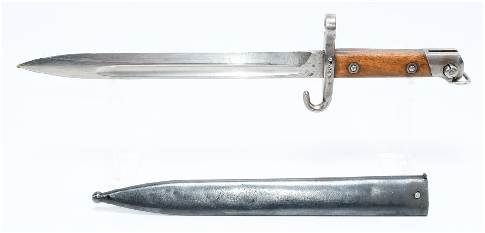 Lot 1552: Austrian Mannlicher M95 Bayonet with Scabbard