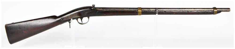 Lot 1590: U.S. Navy Contract N. P. Ames Jenks 'Mule Ear' Percussion Carbine