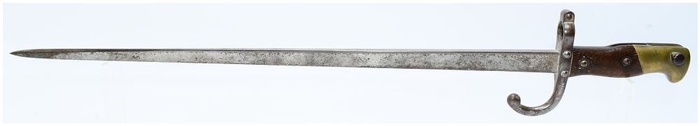Lot 1597: French Model 1874 Gras Bayonet, Manufacture d'Armes de Saint-Étienne, dated 187-