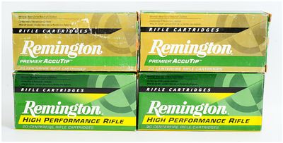 69 Rounds of Remington .17 Remington Premier AccuTip and High Performance Rifle Cartridges. A 