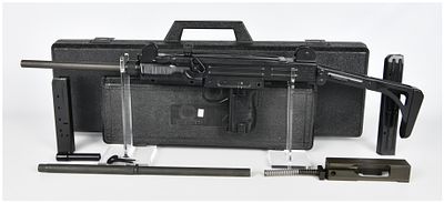 Action Arms-IMI UZI Model B Semi-Automatic Carbine with .45 ACP Conversion. An IMI UZI Model B 