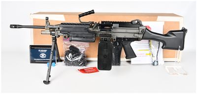 Brand New FN M249S Standard Semi-Automatic Belt-Fed Rifle, 5.56x45mm, with Accessories and 