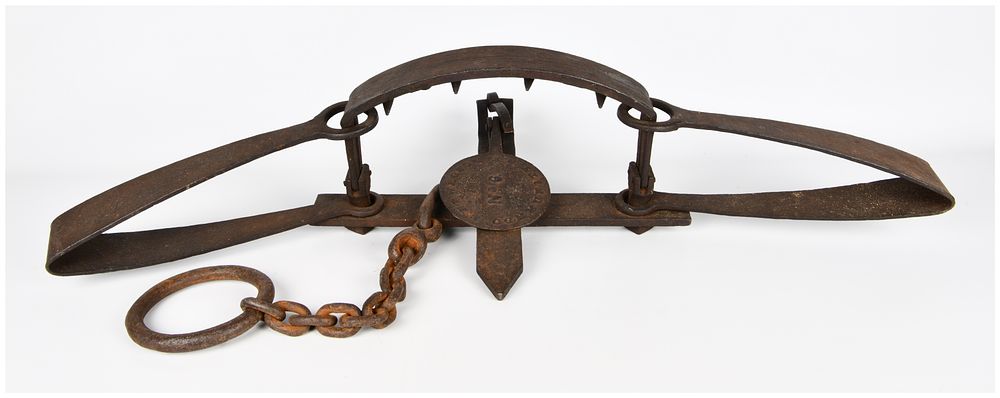 Lot 65: S. Newhouse No. 6 Bear Trap, 47" Long