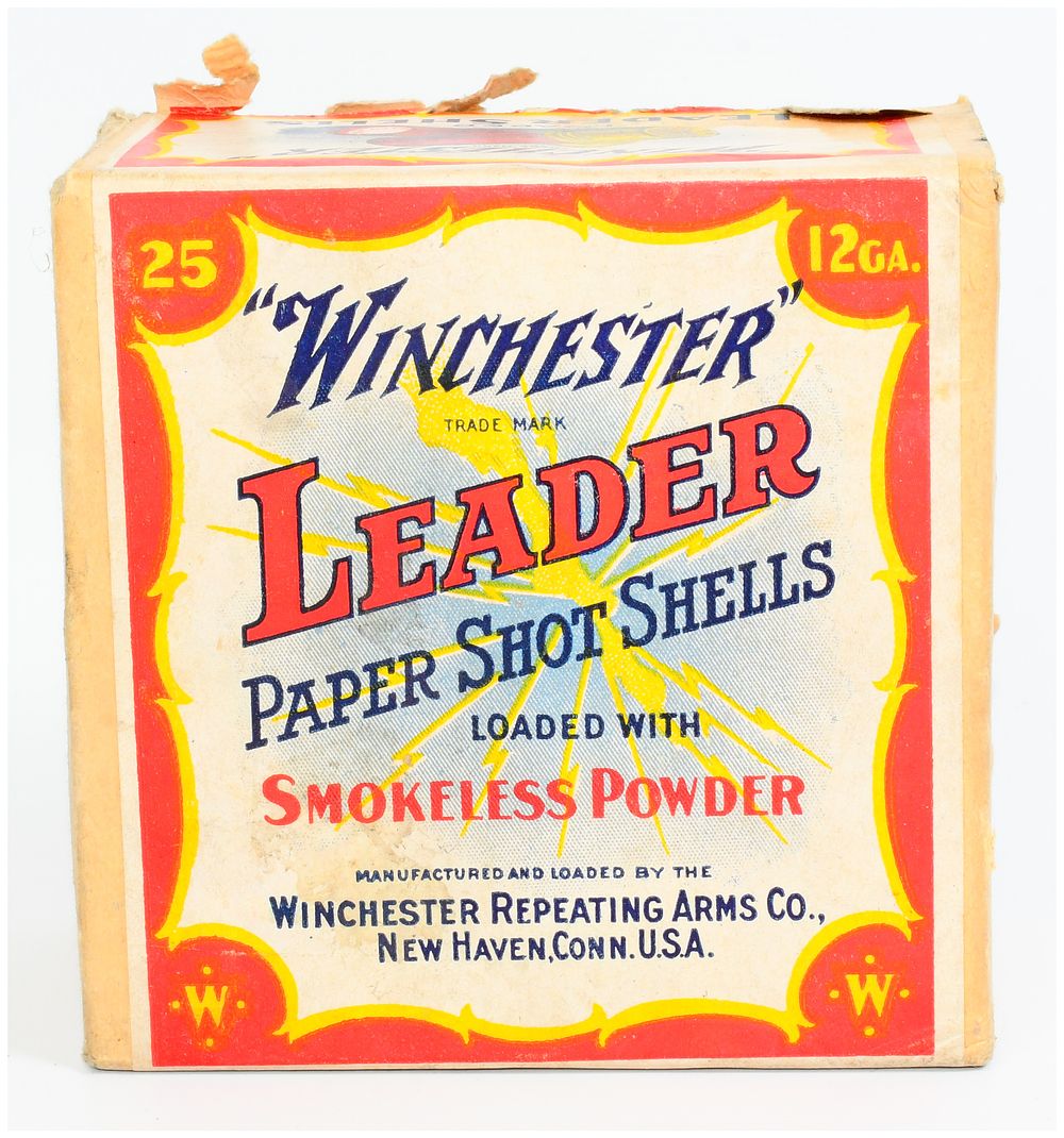 Lot 85: Vintage Winchester Leader 12 GA. Paper Shot Shells, 25 Rounds