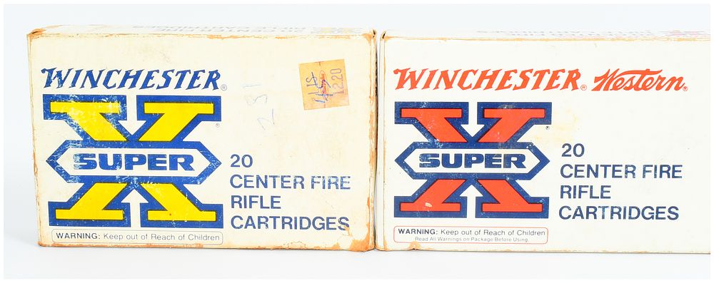 Lot 88: Vintage Winchester Super-X .264 Winchester Magnum 140 Grain Power-Point Ammunition, 34 Rounds