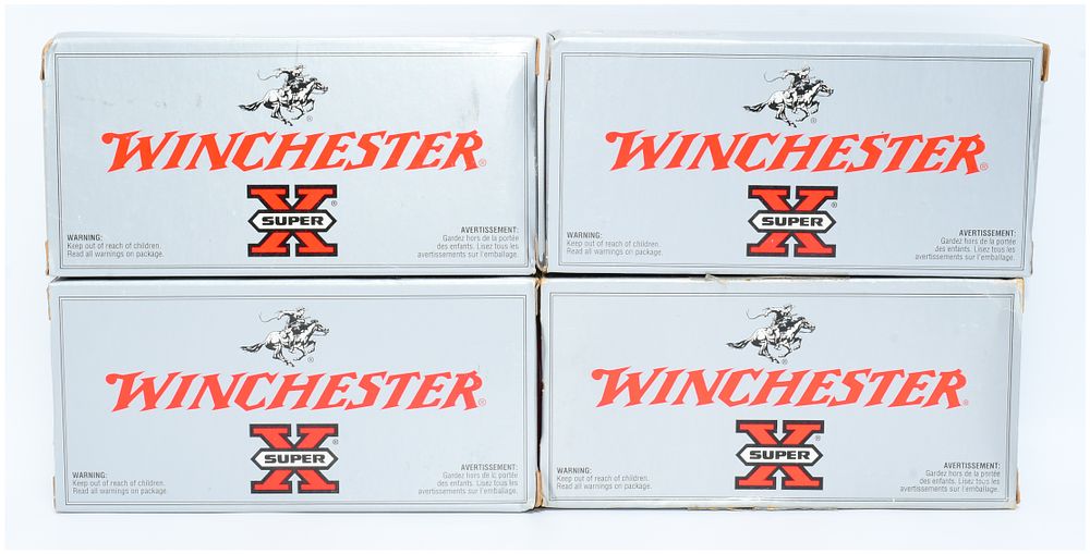 Lot 103: Four Boxes of Winchester Super X .225 WIN Ammunition, 80 Rounds Total