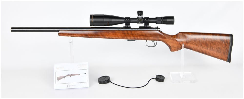 Lot 105: CZ 455 Lux Bolt-Action Rimfire Rifle, Cal. .22 Long Rifle, with 20 1/2" BARREL and Nikon Monarch UCC Scope