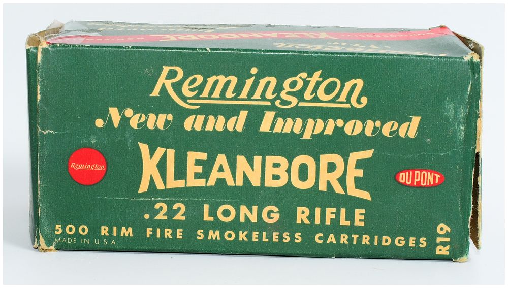 Lot 109: Vintage Remington Kleanbore .22 LR Standard Velocity Brick, 500 Rounds
