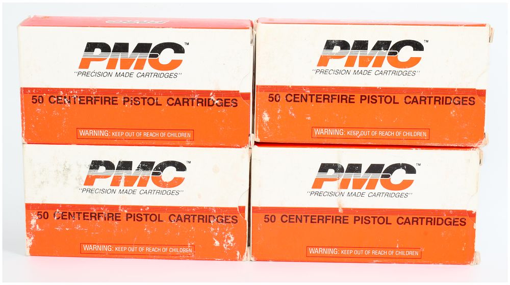 Lot 127: 200 Rounds PMC .38 Super Auto +P 130 Grain FMJ Ammunition