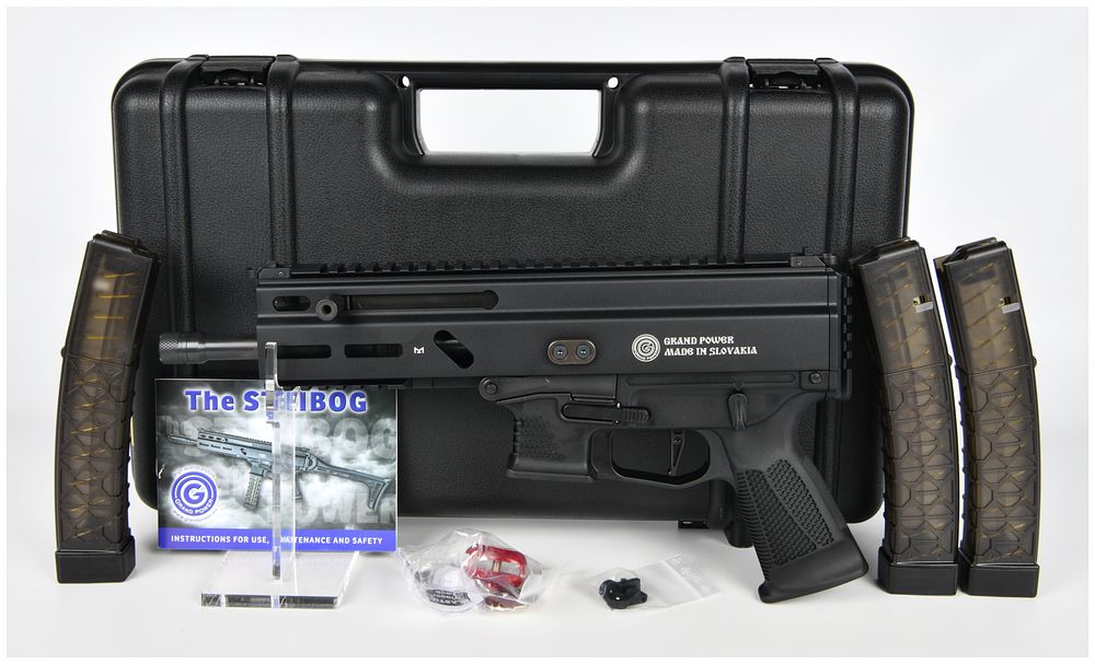 Lot 138: Grand Power Stribog SP9A1 9x19mm Pistol with 3 Mags and Case