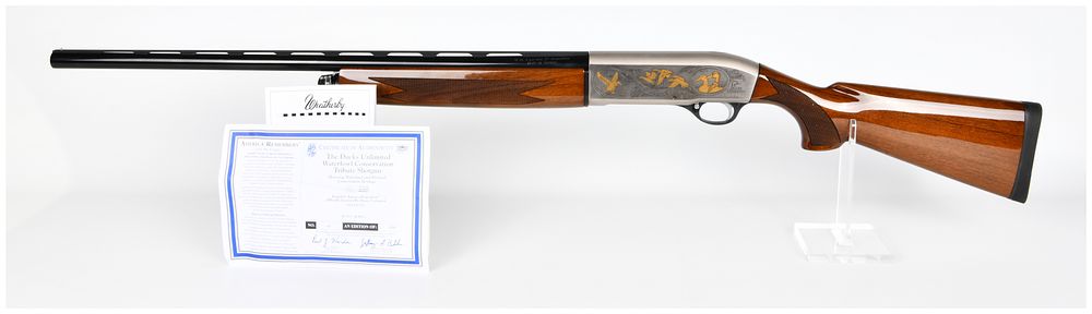 Lot 161: Weatherby SA-08 Ducks Unlimited Waterfowl Conservation Tribute 12-Gauge Semi-Automatic Shotgun, No. 47 of 300