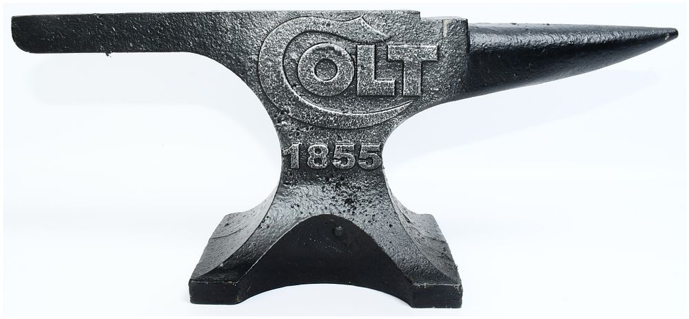 Lot 218: A Reproduction Cast Iron Colt 1855 Anvil