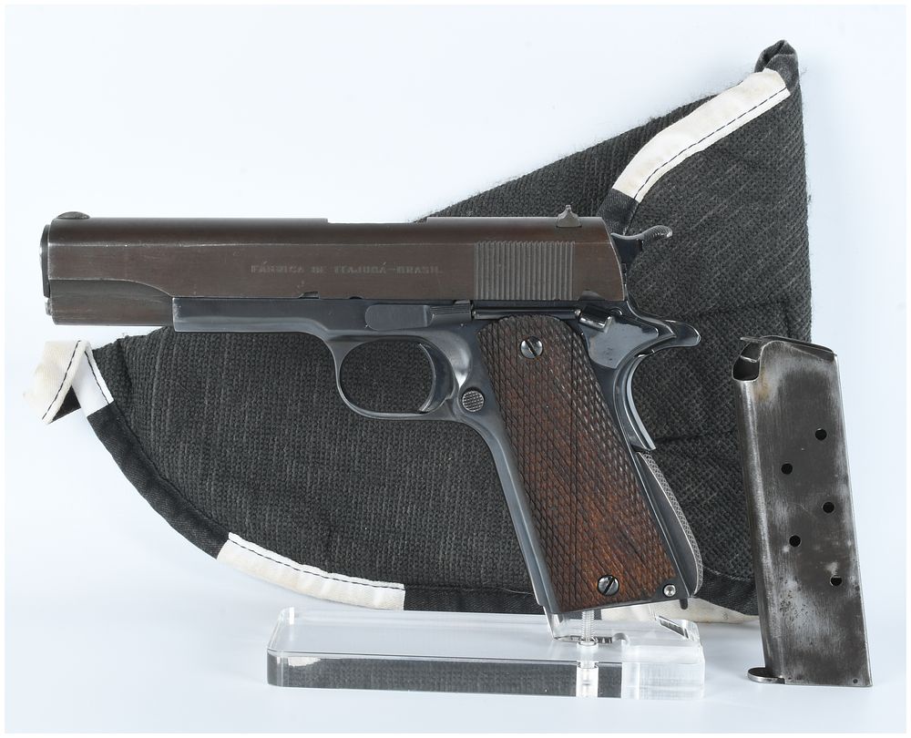 Lot 234: A FÁBRICA DE ITAJUBÁ - BRASIL M1911 Pattern Semi-Automatic Pistol for the Brazilian Army