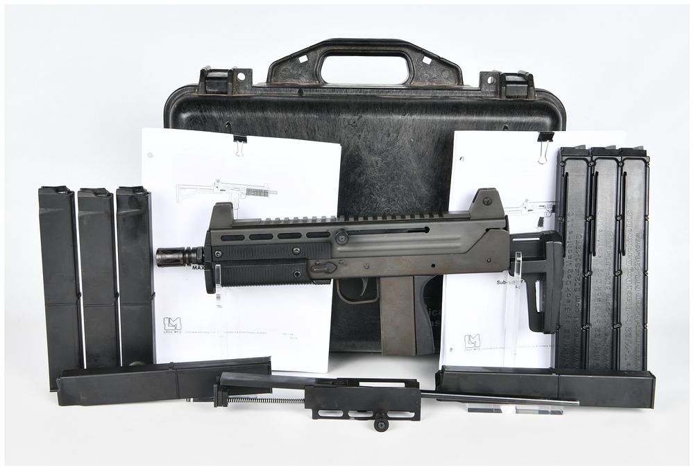 Lot 305: SWD M11/9 Transferable Class 3 Submachine Gun with Lage MAX-11 and .22 LR Conversion Kit