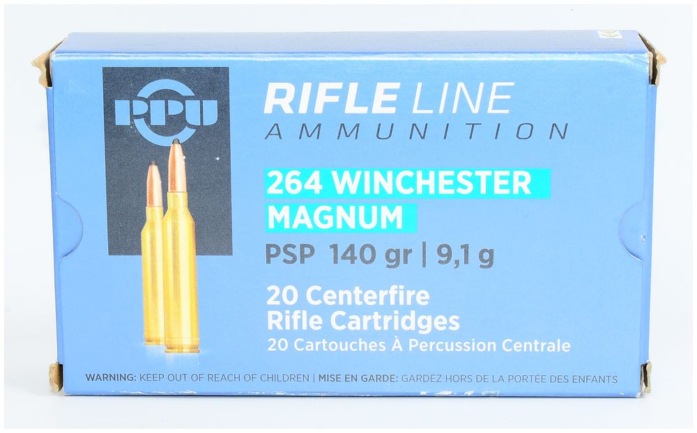 Lot 307: PPU Rifle Line .264 Winchester Magnum Ammunition, 20 Rounds